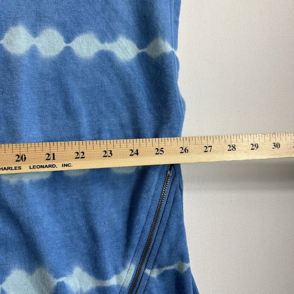 NWT Seven7 Woman’s French Terry Crew Top Tie Dye Size 2XL Sleeveless Blue - Picture 7 of 8